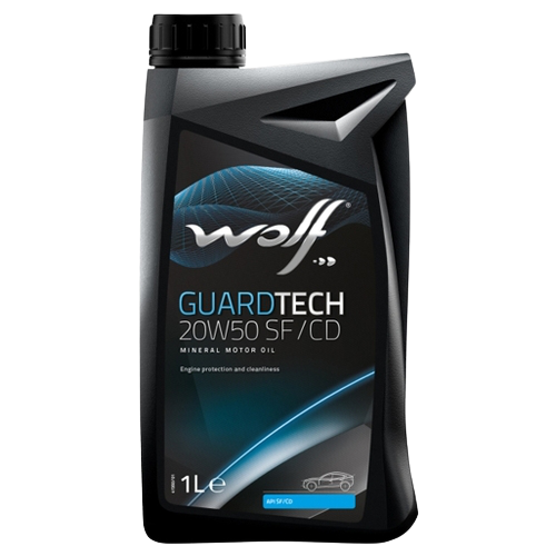 Моторное масло Wolf GuardTech 20W-50 SF/CD, 1л 